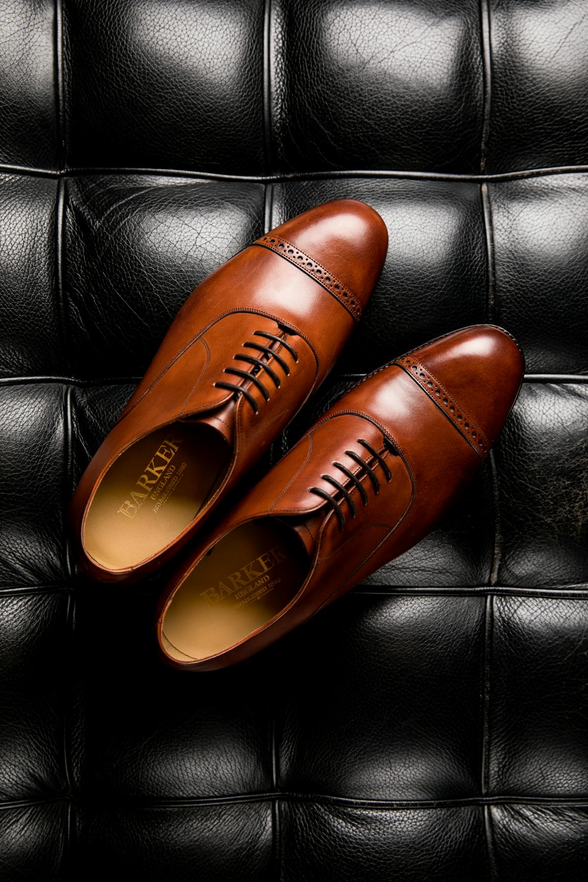 Brown calfskin oxford